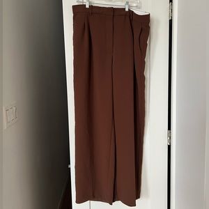 Wilfred effortless pant in cognac size 16 short